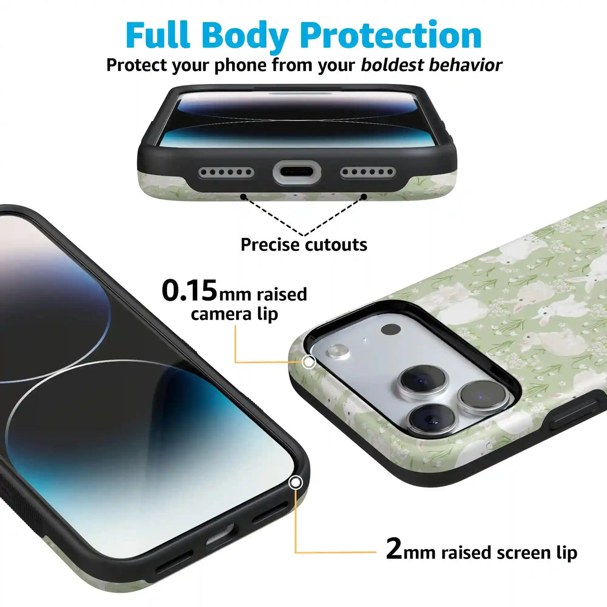 Hop to it | Green Bunny Case