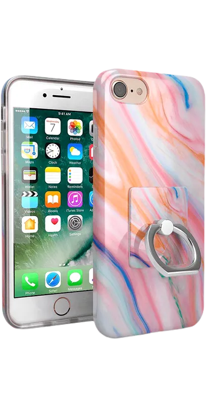 You're a Gem | Rainbow Marble Swirl Phone Ring