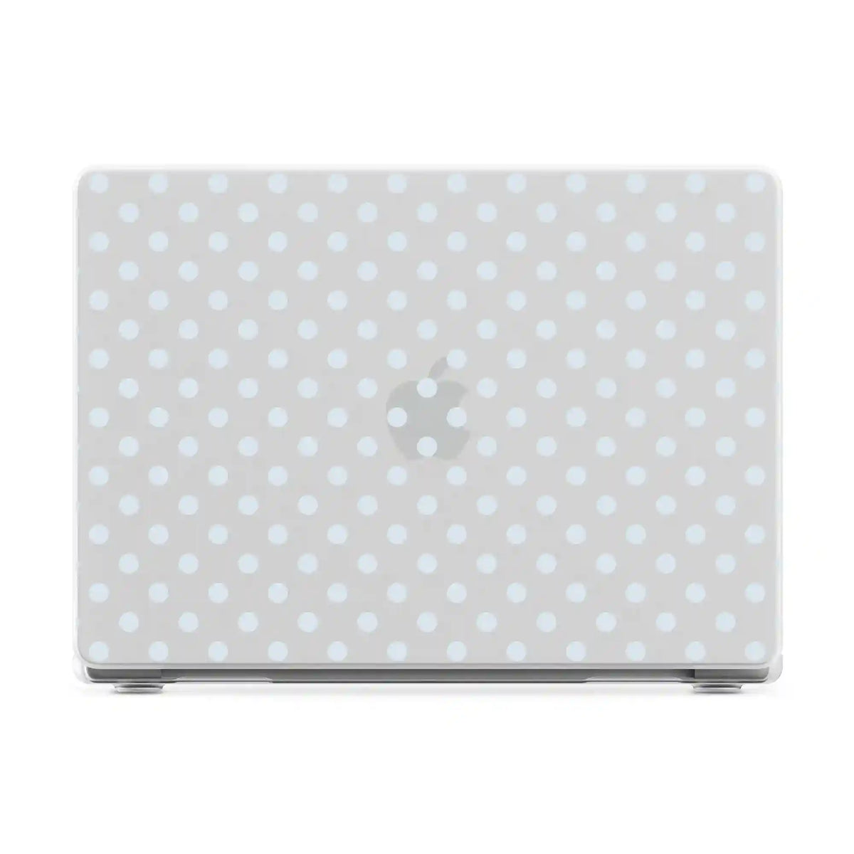 Spotted in SoHo | Light Blue Clear Polka Dot Laptop Shell