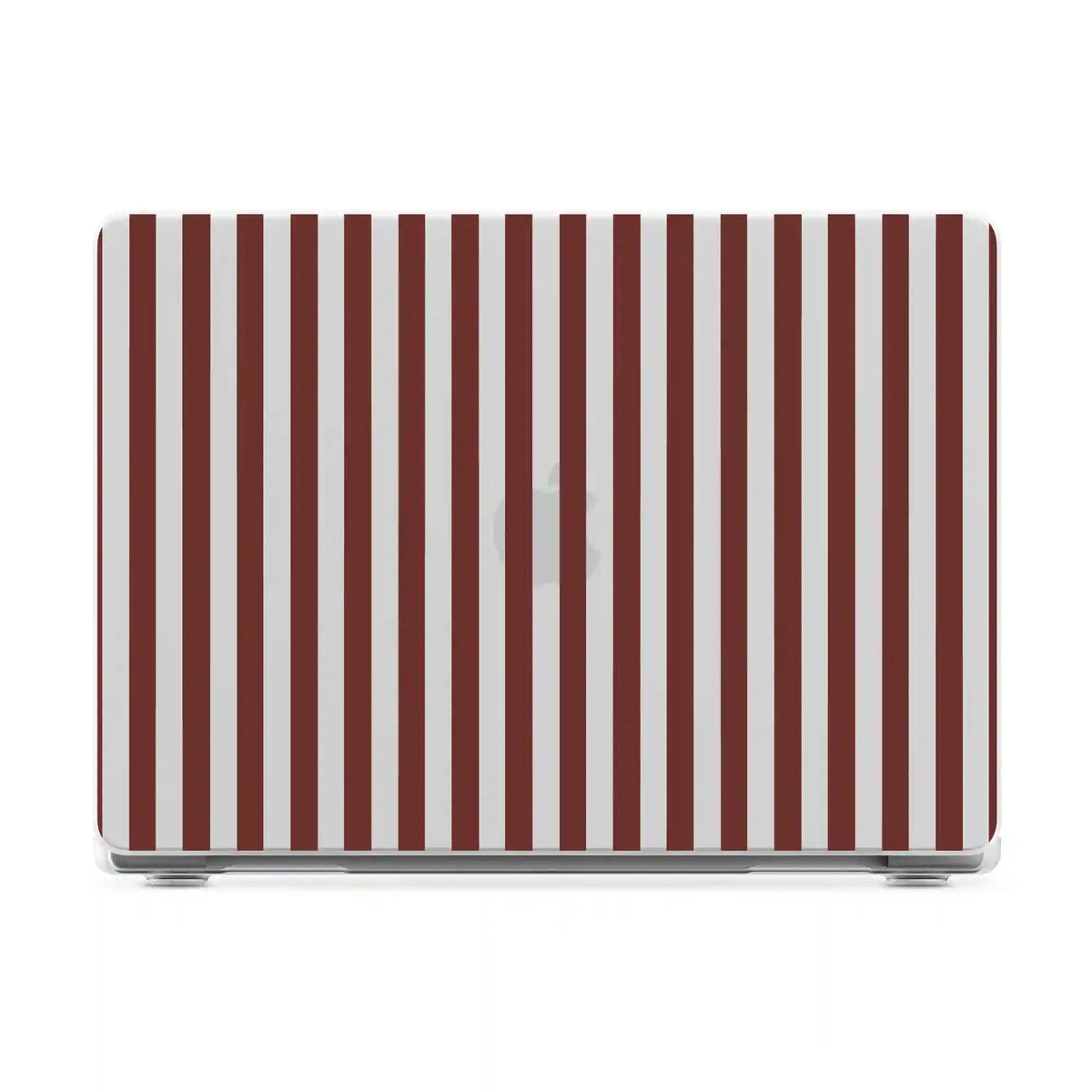 Sunday in Brooklyn | Burgundy Stripes Laptop Shell