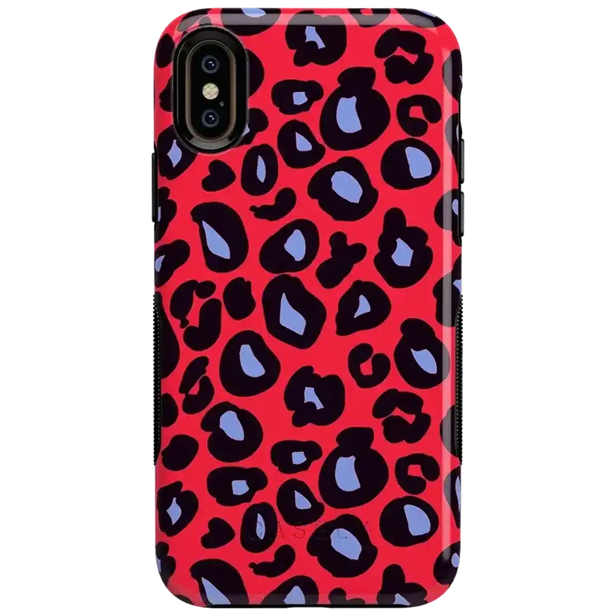 Into the Wild | Red & Blue Leopard Print Case