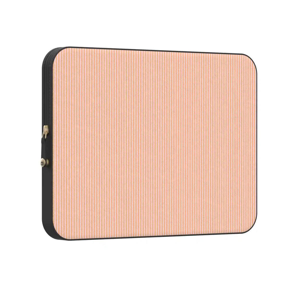Stripes and the City | Orange & Pink Pinstripe Laptop Case