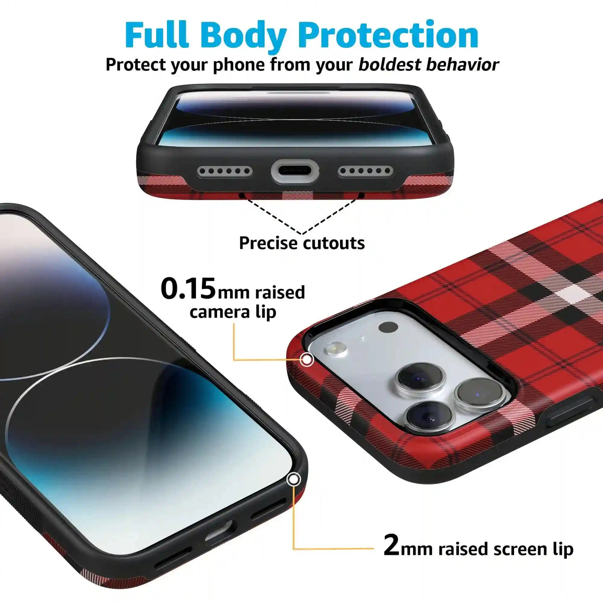 As if! | Red Plaid Case