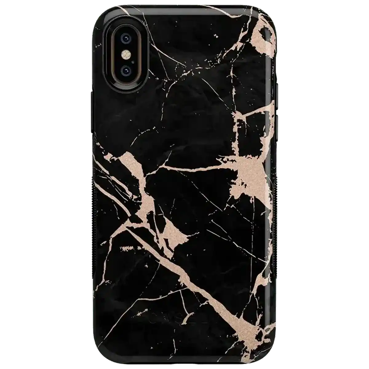 Hidden Gem | Rose Gold and Black Marble Case