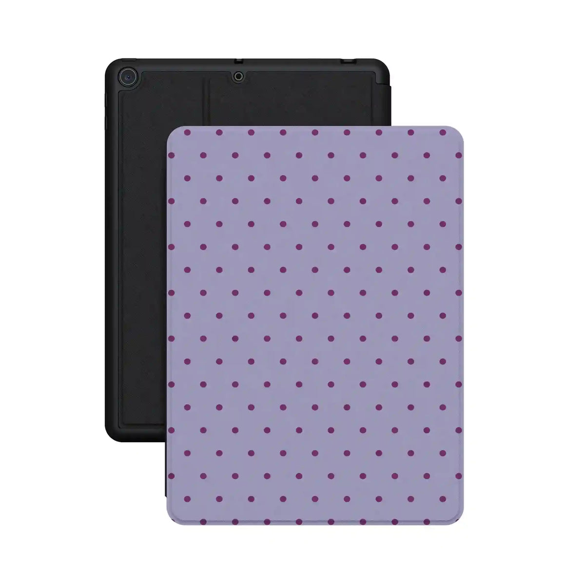 On the Dot | Purple & Plum Polka Dot iPad Case