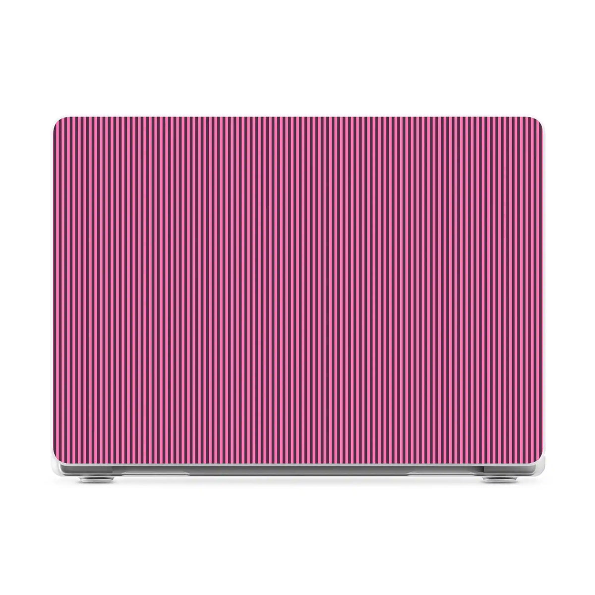 Stripes and the City | Pink & Purple Pinstripe Laptop Shell