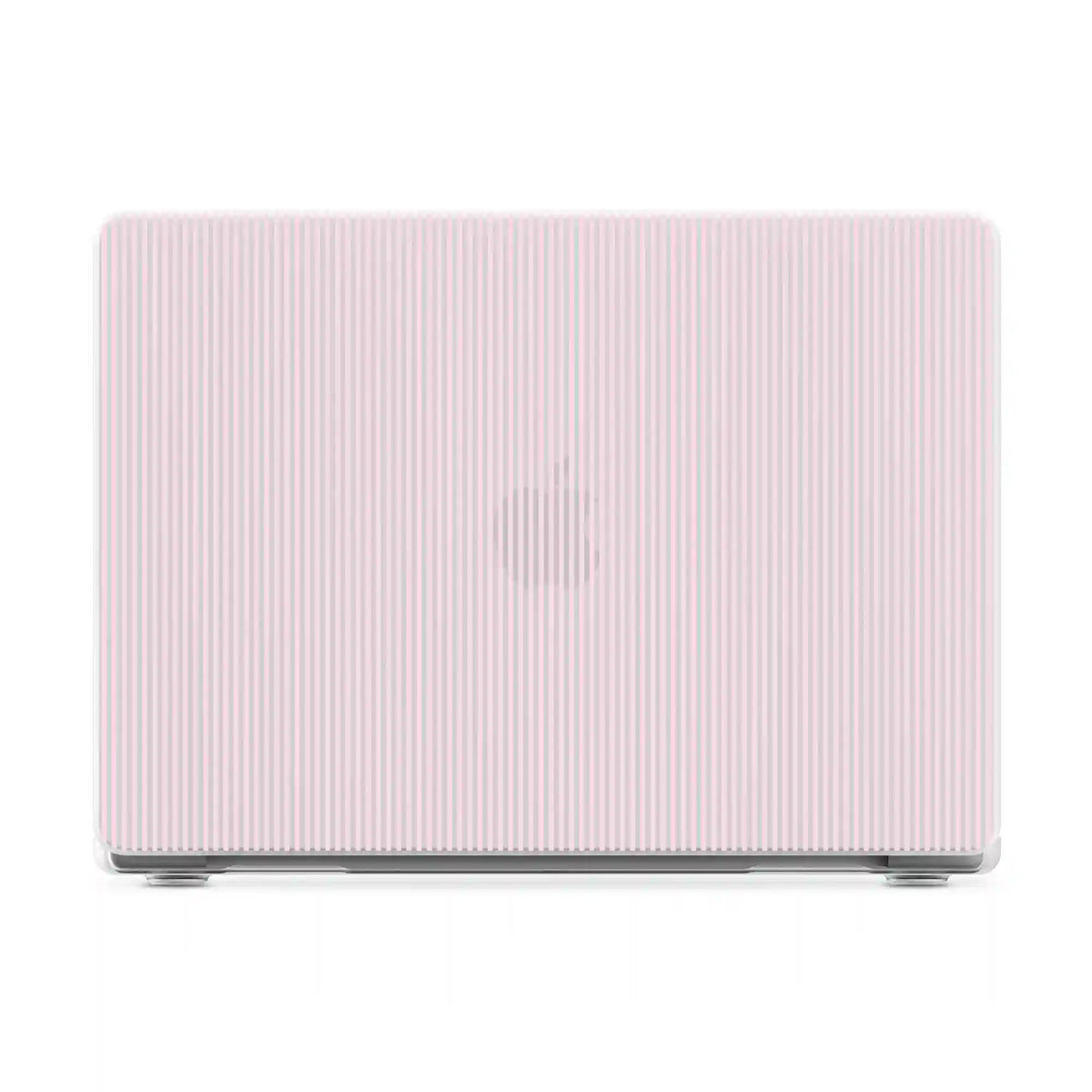 Stripes and the City | Light Pink Pinstripe Laptop Shell