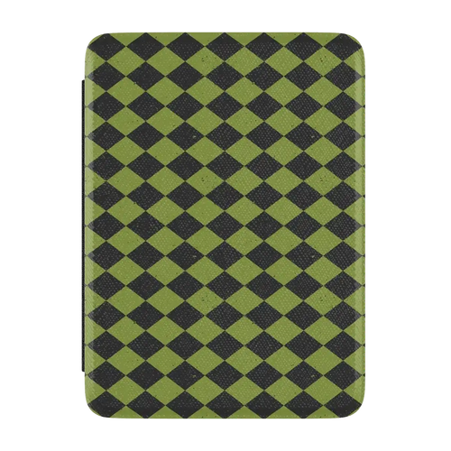 Wicked Hex | Green Checkered Kindle Case