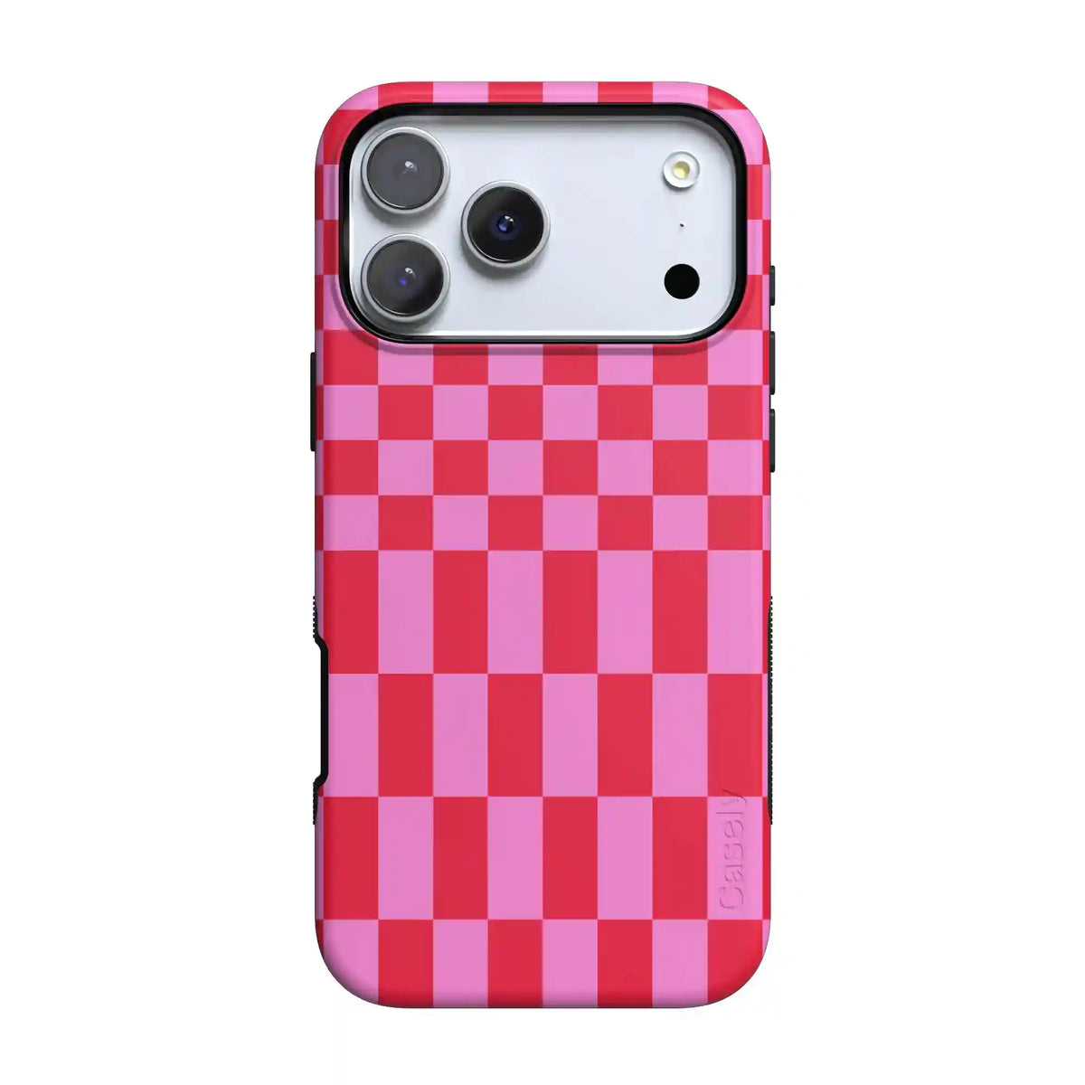 Vibe Check | Pink Checkerboard Case