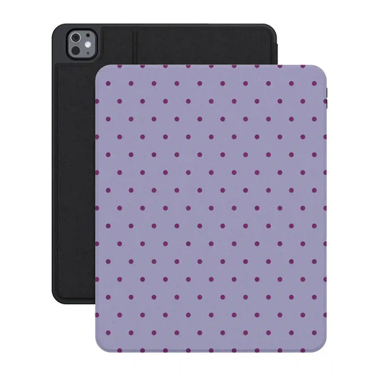 On the Dot | Purple & Plum Polka Dot iPad Case