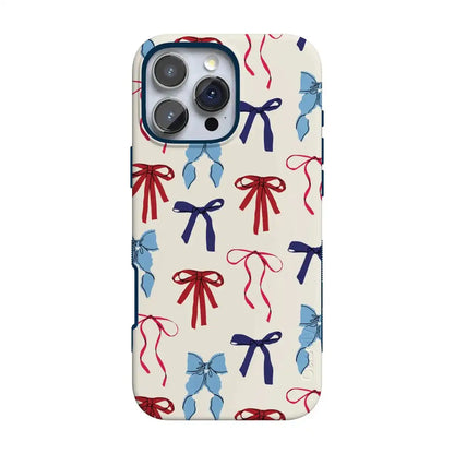 American Girlie | Red White & Blue Bows Case