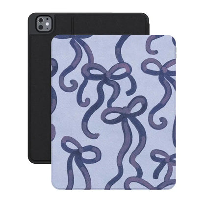 Love Me Knot | Blue Bow iPad Case