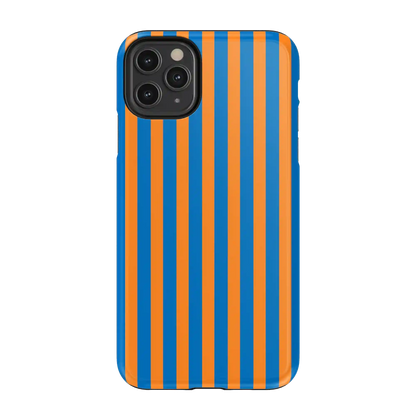 Go New York | Blue & Orange Stripes Case