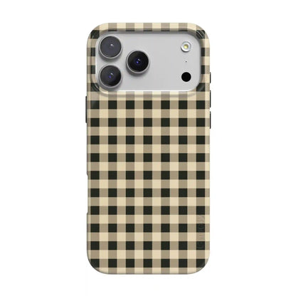 Cedar Lane | Black & Cream Gingham Case