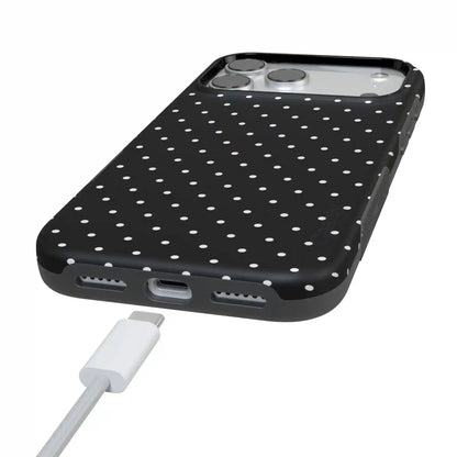 On the Dot | White Polka Dot Case