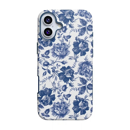 Rose to Fame | Blue & White Rose Floral Case