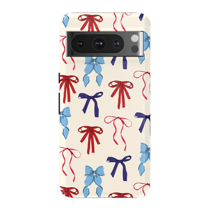 American Girlie | Red White & Blue Bows Case