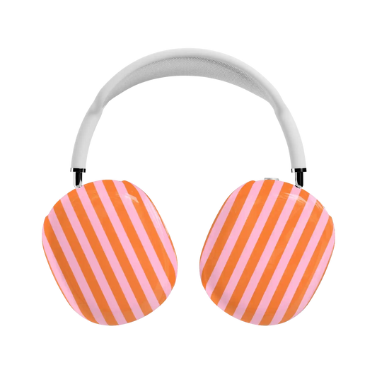 Perfect Stripes | Orange & Pink Stripes AirPods Max Case