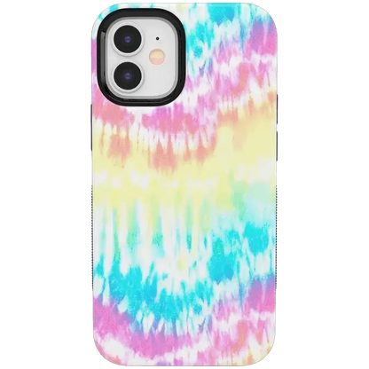 Wild & Free | Classic Rainbow Tie Dye iPhone Case