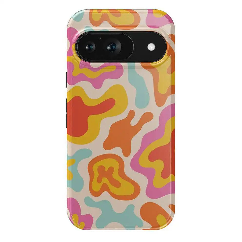 Tropical Color Splash | Abstract Retro Google Pixel Case