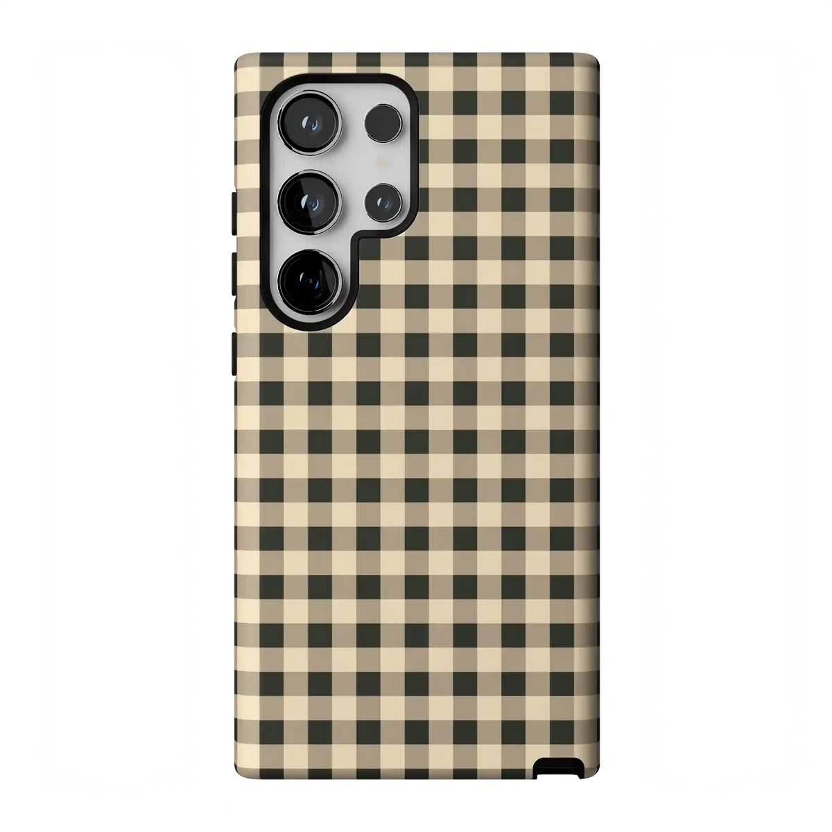 Cedar Lane | Black & Cream Gingham Case