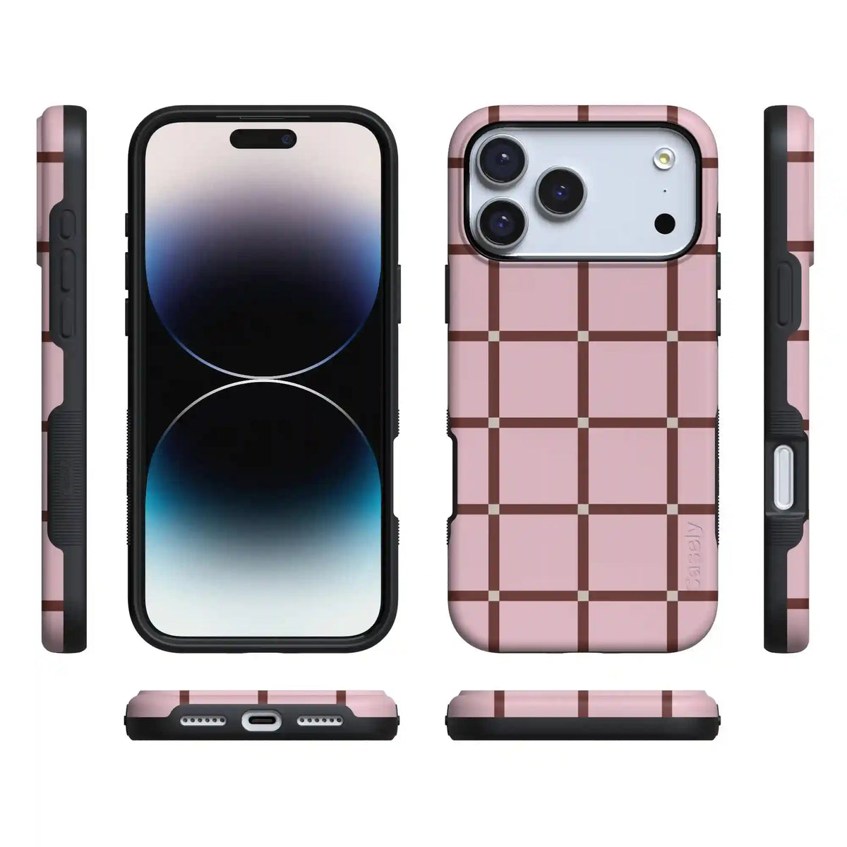 Uptown Gridlock | Pink Checkerboard Case