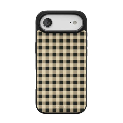 Cedar Lane | Black & Cream Gingham Case