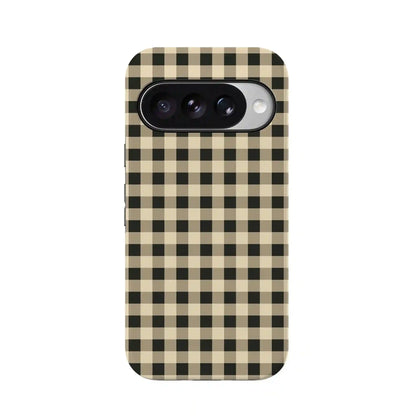 Cedar Lane | Black & Cream Gingham Case