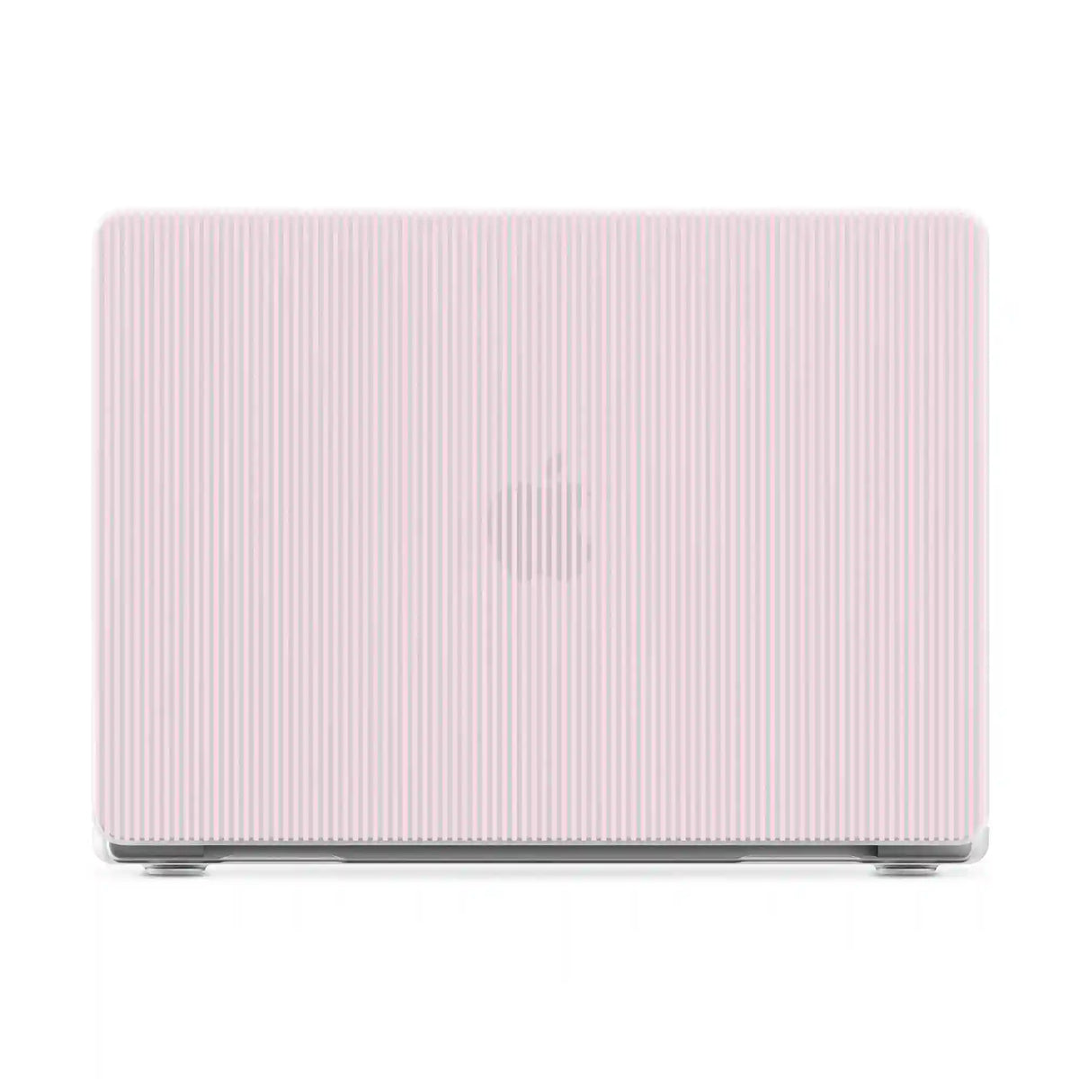 Stripes and the City | Light Pink Pinstripe Laptop Shell