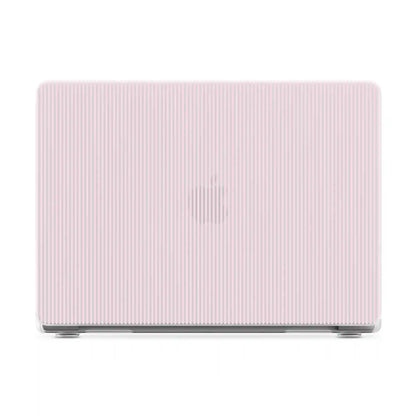 Stripes and the City | Light Pink Pinstripe Laptop Shell