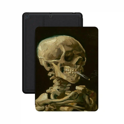 Van Gogh | Head of a Skeleton with a Burning Cigarette iPad Case