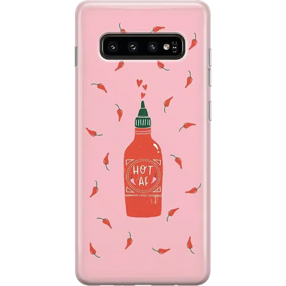 Spicy AF | Pink Chili Hot Sauce Samsung Case