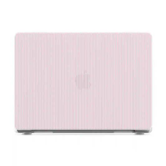 Stripes and the City | Light Pink Pinstripe Laptop Shell