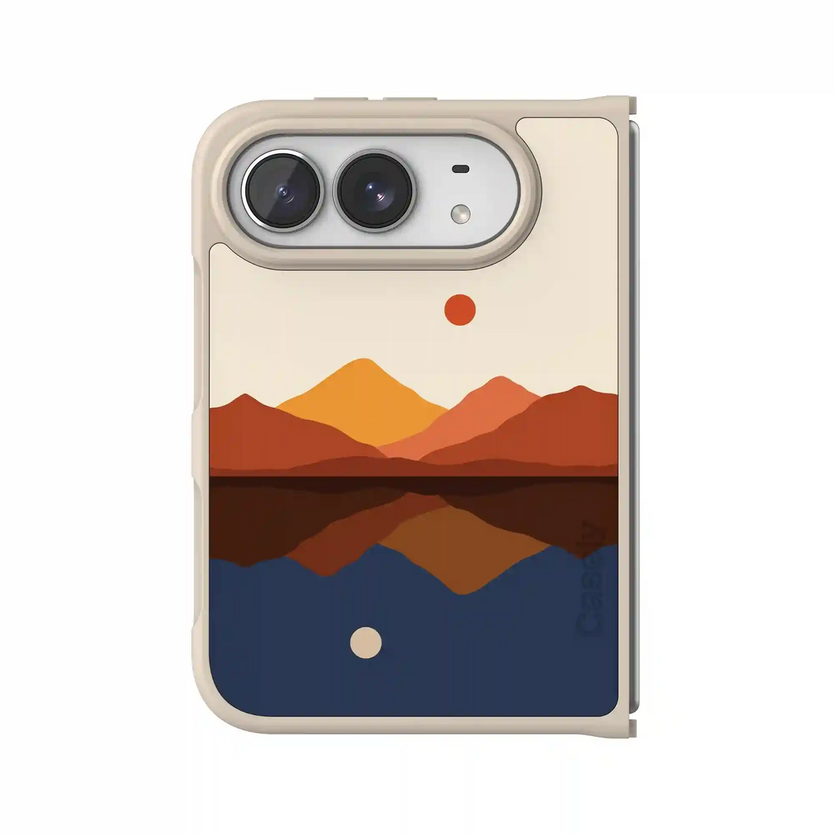 Opposites Attract | Day & Night Colorblock Mountains Case