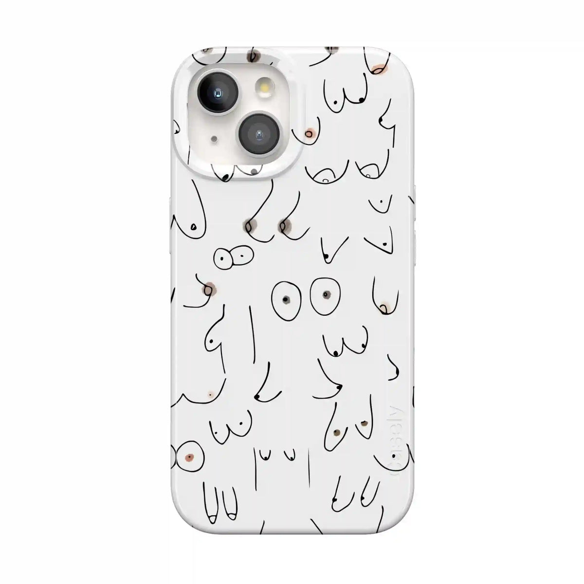 I'm With Her | Black & White Boobs Case