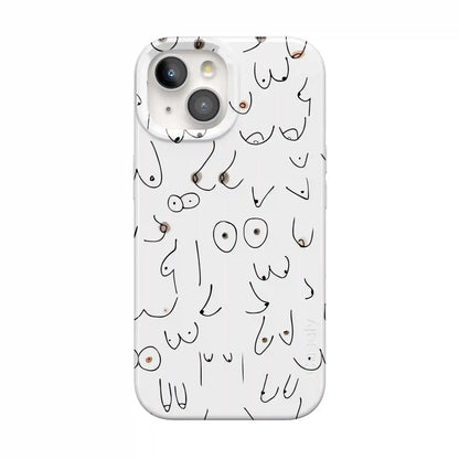 I'm With Her | Black & White Boobs Case