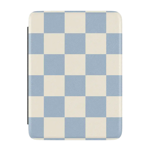 Fit Check | Light Blue Checkerboard Kindle Case