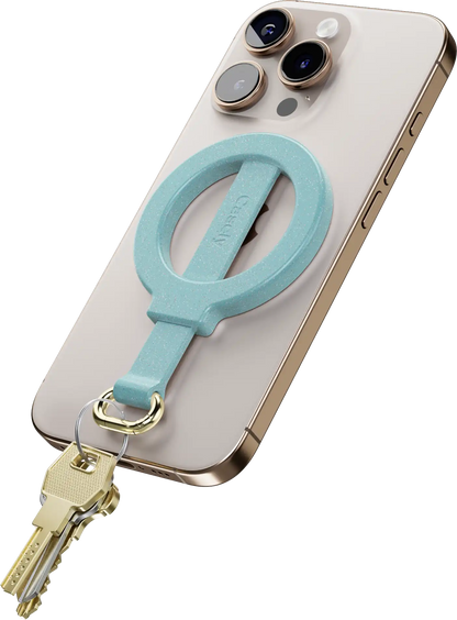 Aquamarine | Ocean Blue Shimmer MagRing+ with Keychain