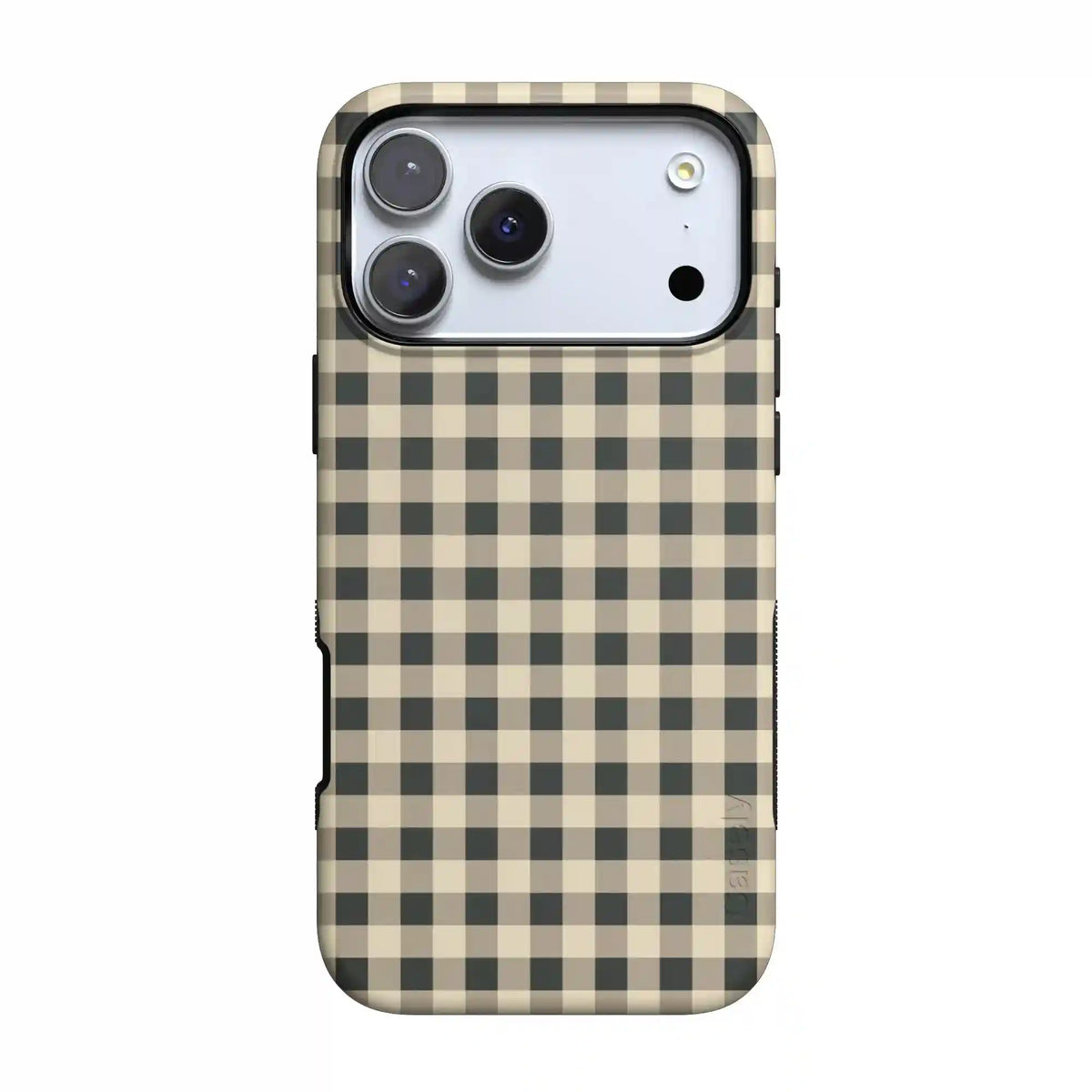 Cedar Lane | Black & Cream Gingham Case