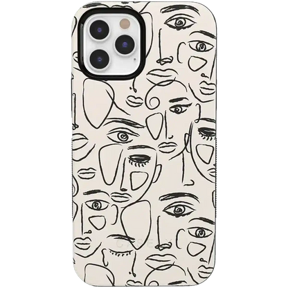 We're All Human | Minimal Face Art Case
