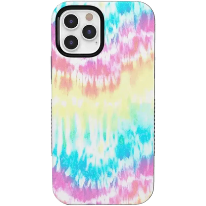 Wild & Free | Classic Rainbow Tie Dye iPhone Case