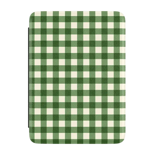 Checked Twice | Green Plaid Kindle Case