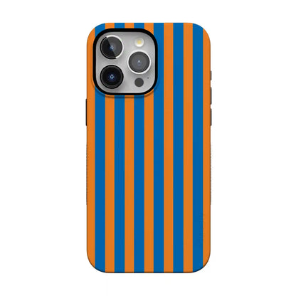 Go New York | Blue & Orange Stripes Case
