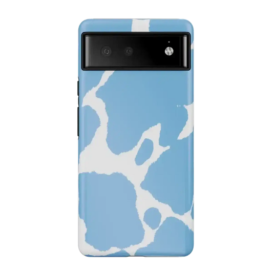 Current MOOd | Light Blue Cow Print Google Pixel Case