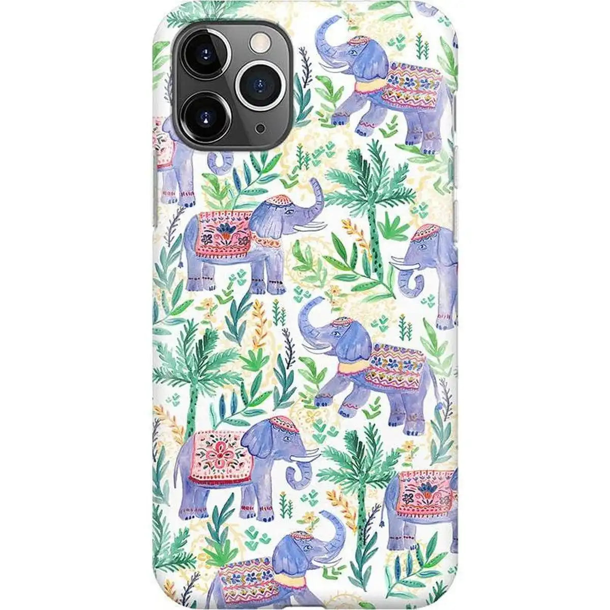 Pastel Gardens | Watercolor Elephant Floral Case