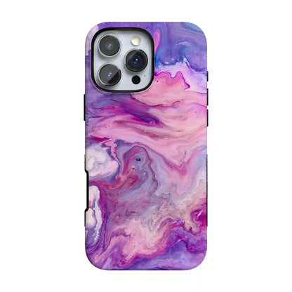Tie Dying Over You | Purple Marble iPhone Case