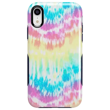 Wild & Free | Classic Rainbow Tie Dye iPhone Case