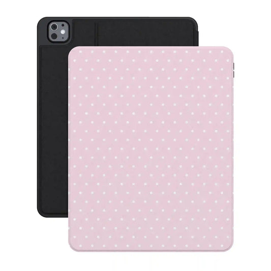 On the Dot | Pink & White Polka Dot iPad Case