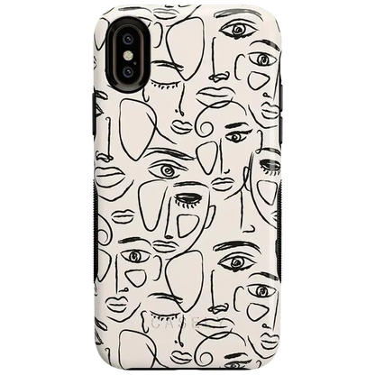 We're All Human | Minimal Face Art Case