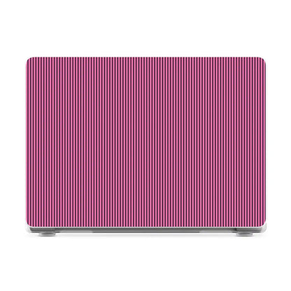 Stripes and the City | Pink & Purple Pinstripe Laptop Shell